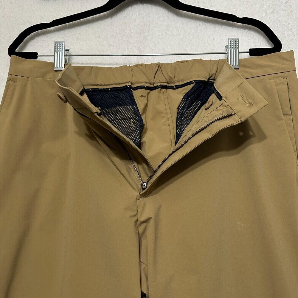 Polo Ralph Lauren Straight Fit Tan Nylon Pants Mens 36x34 Stretch Classic Golf - Picture 6 of 12